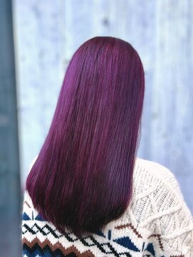 アン ブリーチ(UN BLEACH) ロイヤルパープル×髪質改善Tr【高木】
