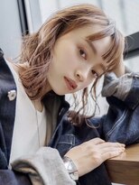 ギークス(GEEKS)&nbsp;【GEEKS渋谷】ブリーチなし/ショコラピンク/冬カラー/くびれボブ