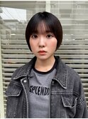 前髪/ショートボブ/丸み柔らか/マッシュ/シースルー