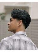テーパーフェードセンターパートフェザーショートフェザーパーマ