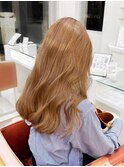 透明感◎シアーベージュ/ロング/ブリーチ/小顔/10代20代30代