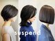 サスペンドヘアー(suspend hair)の写真