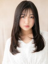 カバーヘア ブリス 北浦和(COVER HAIR bliss)&nbsp;黒髪ハッシュカットメテオストレートレイヤーロング30代40代X