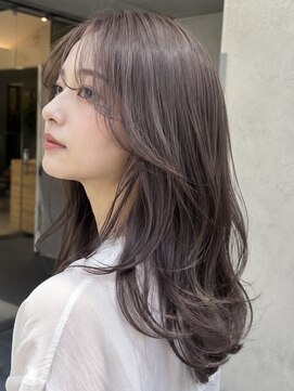 シンク オモテサンドウ(sync omotesando) アッシュグレージュ/グレージュカラー/前髪カット/髪質改善