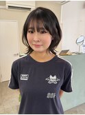 朝のスタイリング簡単◎くびれボブ
