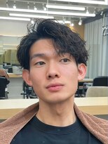 エース(ACES)&nbsp;ルーブツイスパ×かきあげショート/毛流れパーマ/ビジネスヘア