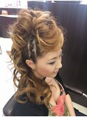 ふわもこモヒカンサイドアレンジ