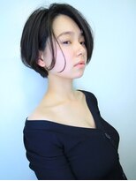 ラウンジ モリオ イケブクロ(Lounge MORIO Ikebukuro) 【morio池袋】可愛い前髪長めの黒髪ショート♪