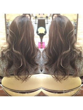 ヘアーピース(Hair Peace) グレージュ×ハイライト