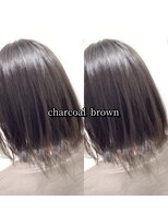 ヘアーメイク トレコローリ(hair make trecolori) 【trecolori 津田沼】チャコールブラウン／ブリーチ無し