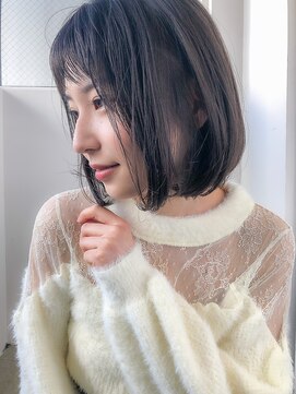 アコロン 吉祥寺(acoron.) 小顔カット×ボブルフ×イルミナカラー×ピンクベージュ×吉祥寺