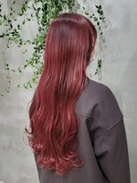 テトヘアー(teto hair) 赤　暖色カラー　ハイライト　グラデーションカラー　ピラミンゴ
