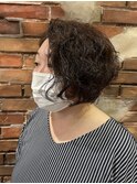 前下がりボブ パーマスタイル