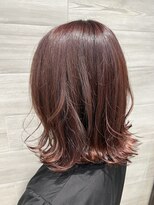 グロー(glow)&nbsp;ブリーチなしでベリーピンク♪くびれヘア