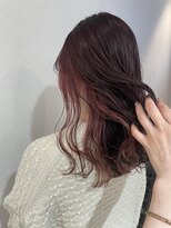 ネイヴスヘアー 福工大駅前店(Neivs Hair) ブラックピンク×インナーピンク