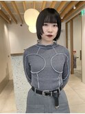 ボブカット×顔周りカット