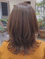 ヘアエジェリプリム (hair&spa egerie prime) くびれ外ハネが大人かわいいミディアムレイヤー/30代40代50代