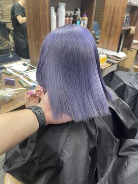 ラフ(LAFF) #バレイヤージュ#グレージュカラー#ボブウルフ#ココアベージュ