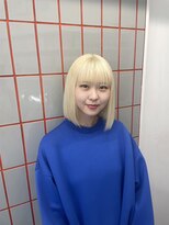 ペレ 渋谷(PELE)&nbsp;黒髪/グレーベージュ/レイヤーロング/前髪パーマ/渋谷