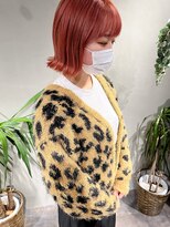 リシェスバイエンヴィー 西宮北口(Riches by ENVY)&nbsp;#ピンクカラー オレンジカラー ボブ 外ハネボブ