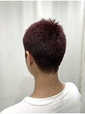 おしゃれ坊主×ワインレッド