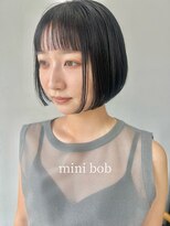 ヘアー アイス 御器所本店(HAIR ICI)&nbsp;愛されショートボブ艶髪小顔カット地毛風暗髪ダークアッシュ