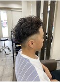 フェード×パーマ