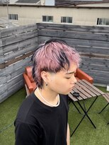 タイドヘアー 高槻2号店(TIDE HAIR)&nbsp;デザインピンクカラー