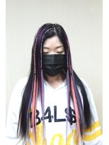 エクステ専門店ミキ 横浜店(MIKI)&nbsp;トレンドダンスヘア人気!!ポイントブレイズ＆カラーエクステ原色