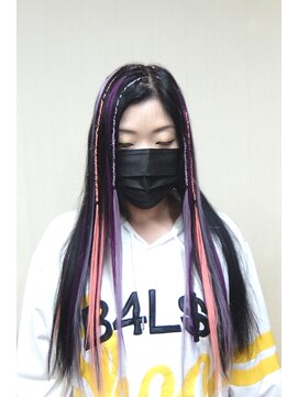 エクステ専門店ミキ 横浜店(MIKI) トレンドダンスヘア人気!!ポイントブレイズ＆カラーエクステ原色
