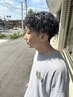 【ren限定】メンズカット＋ツイストスパイラルパーマ/13000