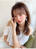【OPEN】小顔前髪あり後れ毛サイドバングメルティカラー
