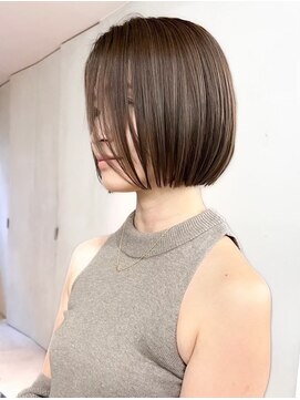 ジルブラン(JIL BLAN) ハイライトバレイヤージュダブルカラーショートカット30代40代