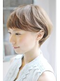 大人かわいい小顔ひし形耳かけショートボブ　渋谷原宿神宮前