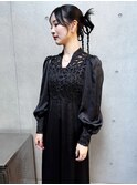 set/タイトセット アレンジ お呼ばれヘア カチモリ