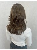 美髪＊カーキベージュ＊外巻きレイヤーカール＊Zina札幌大通