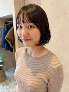 オン キャナルシティ博多前店(on) 【晴音】ミニボブ/ダークオリーブ/ショート/20代