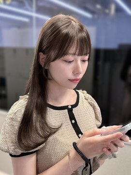 フォンズ(FONS) 上品韓国ヘアラベンダーグレージュ