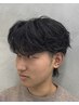 メンズカット＋フェザーパーマ/10980 #フェザーショート#センターパート