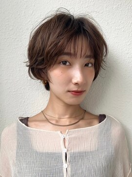 カバーヘア ブリス 上尾西口店(COVER HAIR bliss) マッシュショートパーマ/ココアベージュ/似合わせカットp上尾