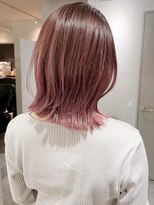 レラート デザイン コスタ 浦和(Relato DESIGN COSTA)&nbsp;くびれボブ×ピンクブラウン