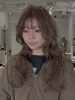 インデックスヘアー 錦糸町店(in'dex hair)&nbsp;髪質改善グレージュカラーカーキベージュレイヤーロング錦糸町