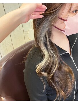 アレス ヘアーリビング ARES・HAIRLIVING マロンベージュ×ホワイトシルバー