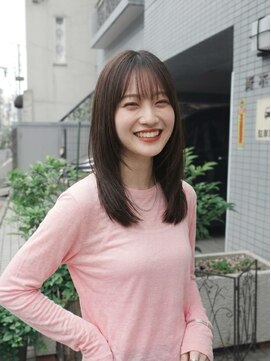 キビト(kibito) 新宿若松河田曙橋セミロングレイヤーカット20代30代40代
