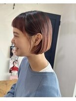 アーブル ヘアーアンドメイク(ARBRE)&nbsp;ハイライトピンクベージュグラデーションカラーミニボブ