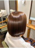 丸みボブ20代30代40代髪質改善白髪染め狭山ヶ丘駅