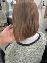 リッツ 岡崎緑ヶ丘店(Ritz) 切りっぱなしボブ_ハニーベージュ_ダブルカラー_R8109