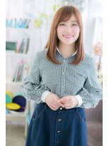 ミック ヘアアンドビューティー 大山店(miq  Hair&Beauty)&nbsp;大人かわいい♪愛されカラーの王道ストレート