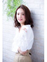 ヘアーアートシフォン 池袋西口店(Hair art chiffon)&nbsp;トリートメントカールとグラデーションカラーの重めふわミディ