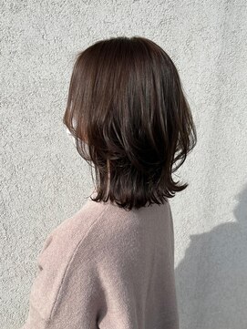 オリガミ 北佐古(ORIGAMI) ミディアムレイヤー×ショコラブラウン